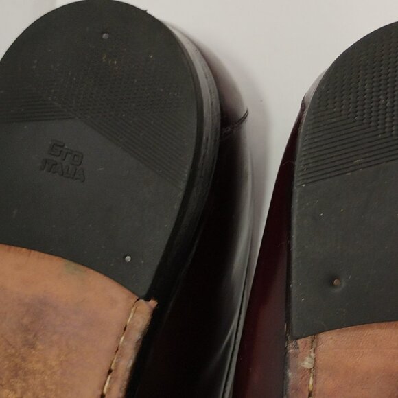 Mezlan Santander Burgundy Leather Loafers Mens 10W main image 6